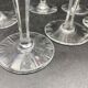 6 colored crystal port glass