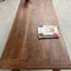 Solid walnut farmhouse table with spindle legs