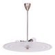 Czech Bauhaus Pendant in Chrome-Plated Steel and Milk Glass, 1930s