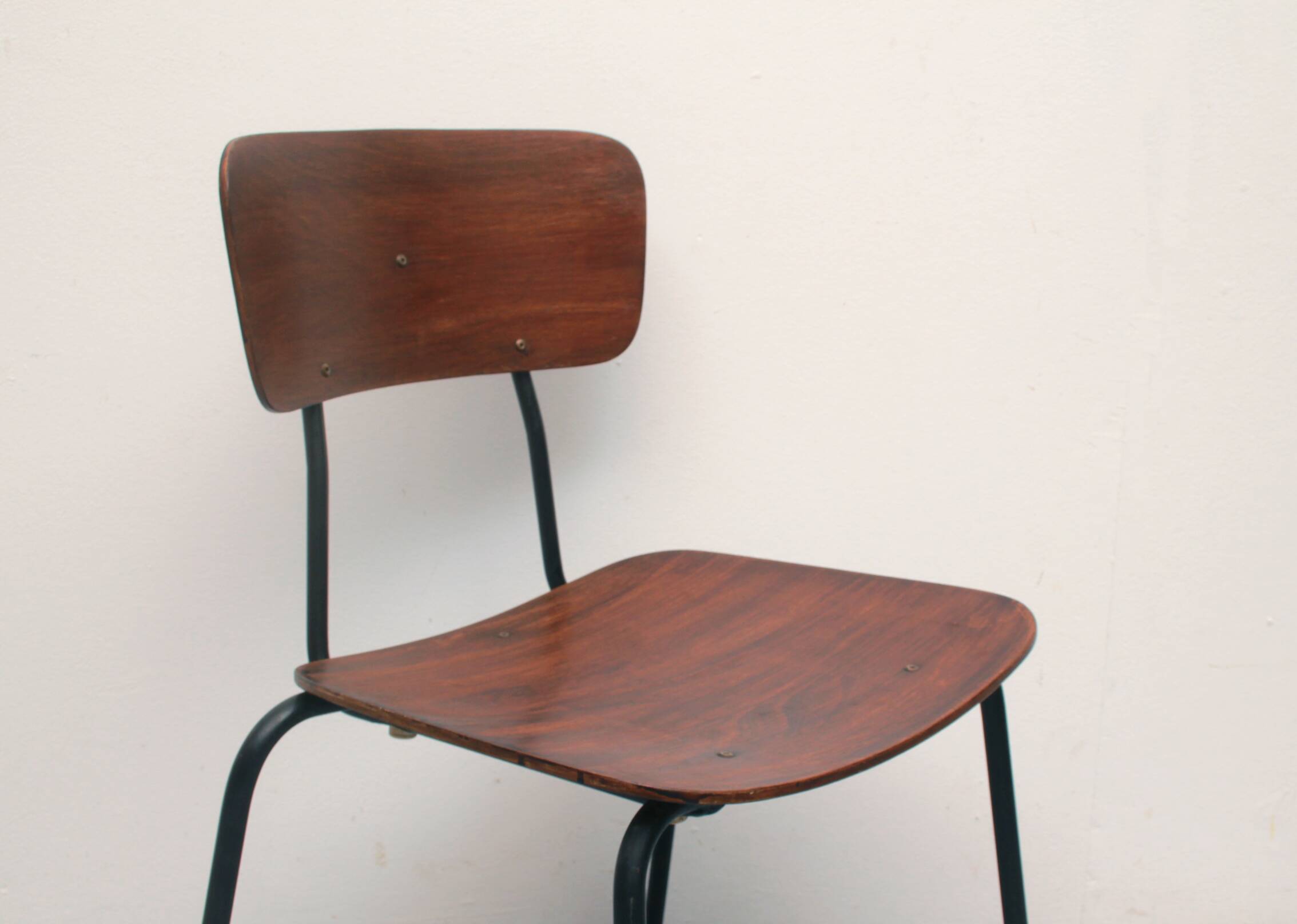 1960s plywood chair industrial design