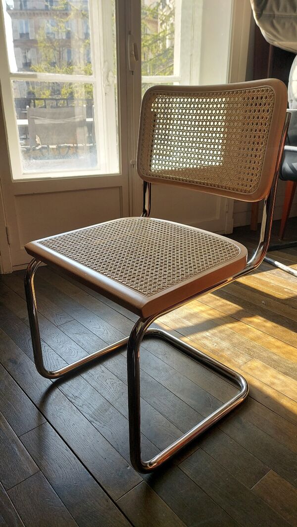 Chaise Cesca b32 Hêtre Clair - Marcel Breuer-Estampillée (12 dispos)