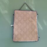 Antique triptych barber mirror