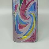 1970s Stunning Decanter or Decorative Bottle by Luigi Bormioli. Made in Ita