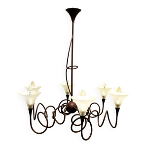 lustre moderne en métal,