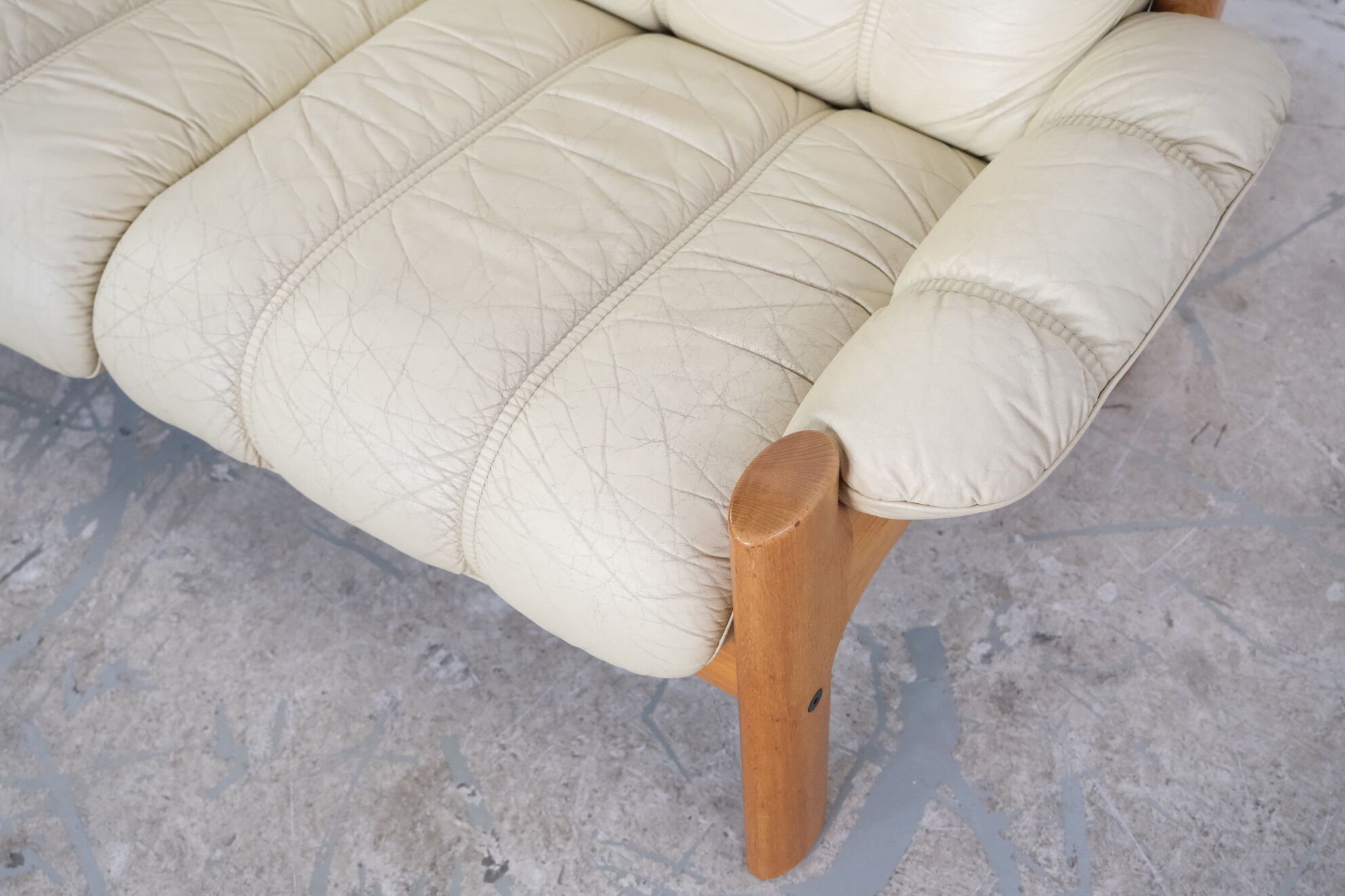 Leather Living Room Set model Montana by Ekornes, 1970's