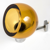 Wall lamps in chromed metal and glass by Archimède Séguso