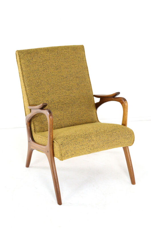 Armchair 'Rondeling'  yellow | 2 pieces in stock - dutch mid century modern