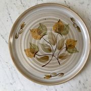 set of 4 sandstone dessert plates Niderviller Doria Ste Radegonde hand painted white years