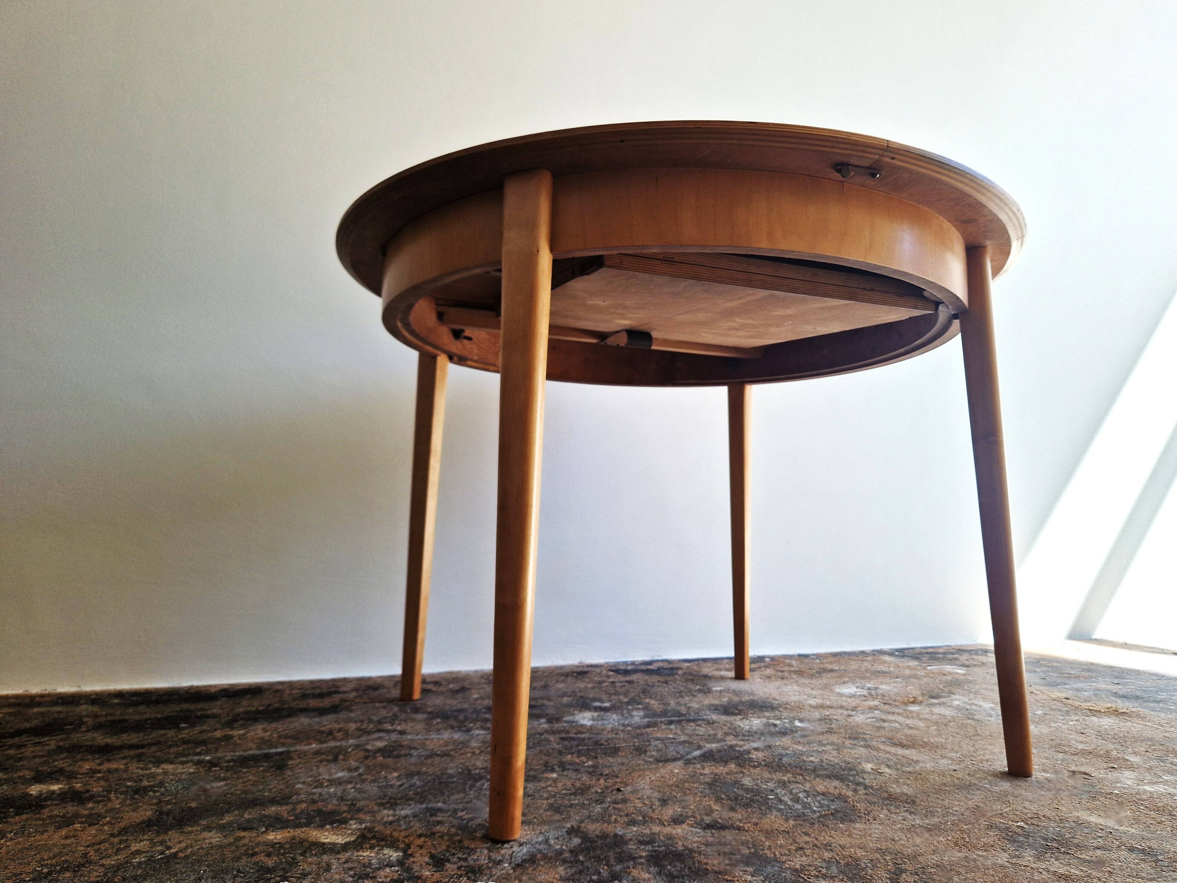 Extendable TB05 dining table by Cees Braakman for Pastoe, 1950's