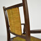 Art deco modernist armchair in dark beech