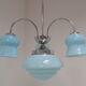 Art deco chrome chandelier 1930's