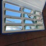 Set of 12 mirror glass knife holders