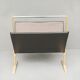 Magazine holder 60s in metal and imitation leather