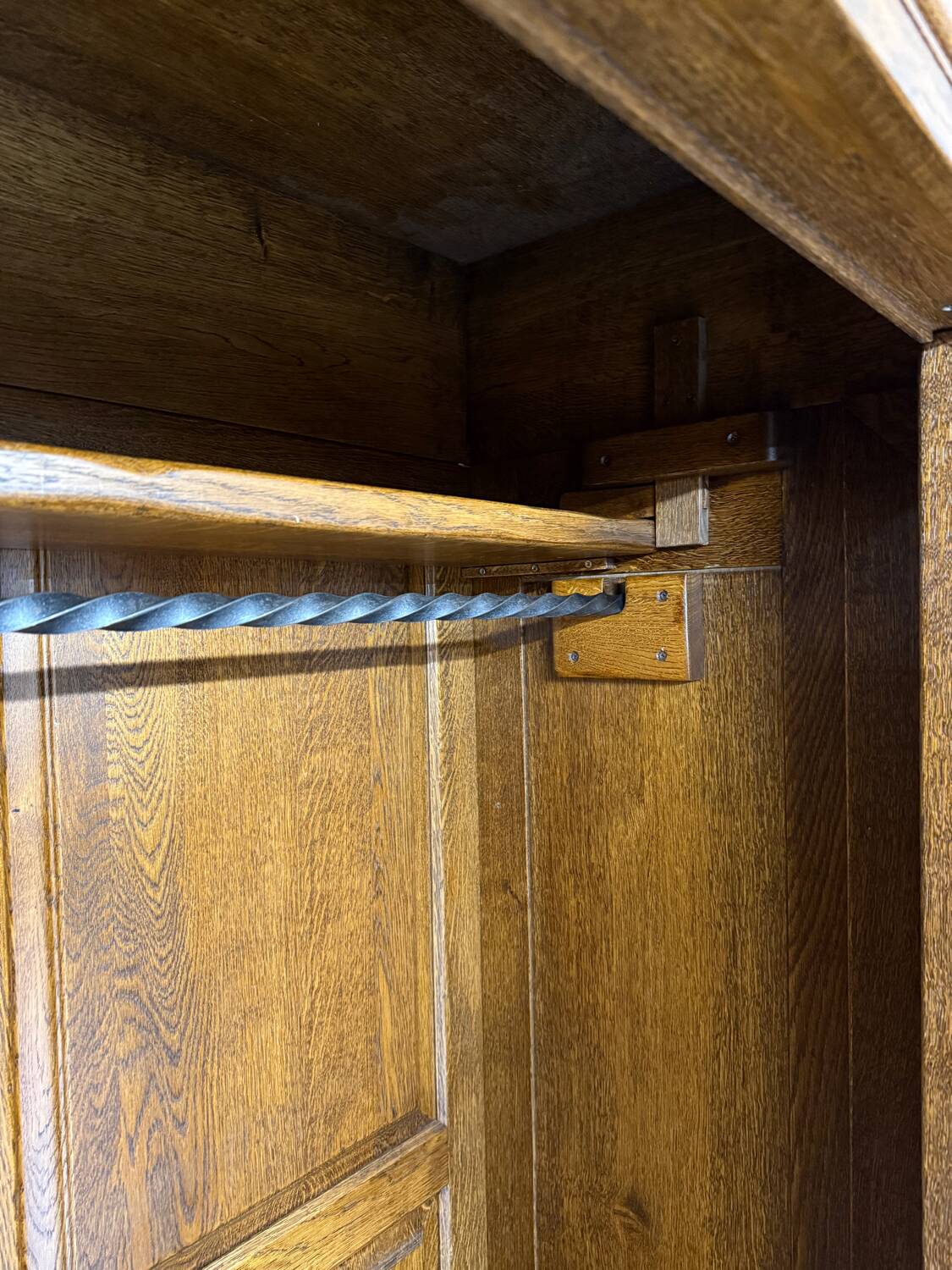 Frankfurt solid wood wardrobe geometric shape vintage wardrobe