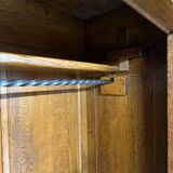 Frankfurt solid wood wardrobe geometric shape vintage wardrobe