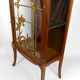 Art Nouveau display case, bronzes and carved wood on a floral theme, circa 1900