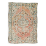 Red & Cream Classic Pattern Vintage Rug, 180x261Cm