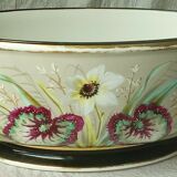 Porcelain gardener of paris period Napoleon III late 19 th floral decoration