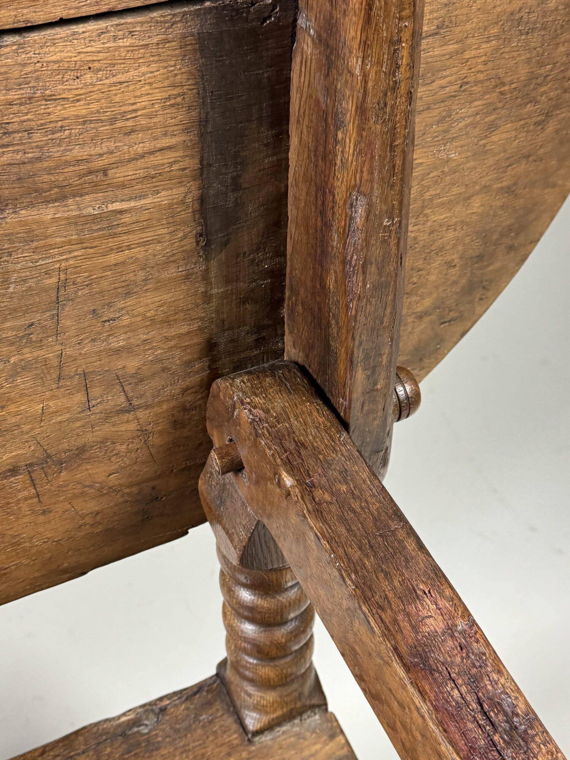English monk chair table oak 18th century