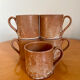 Lot de 5 tasses à café en grès vintage