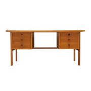 Bureau en frêne, design danois, années 1960, designer : Svend Age Madsen