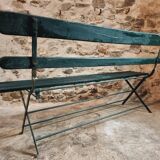 Antique folding garden bench – France – 1930s