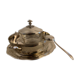 Christofle silver metal caviar service