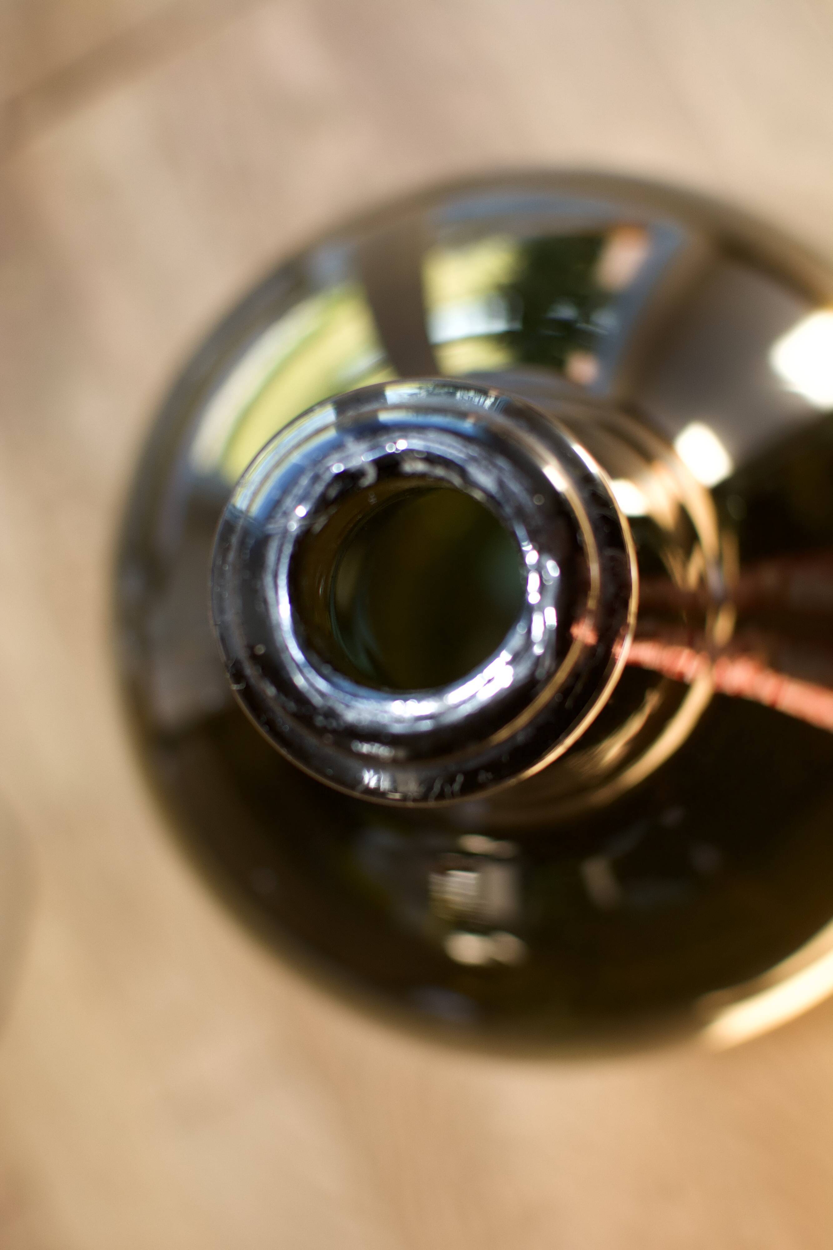 Vintage blown glass bottle