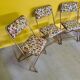 Vintage French Lafuma Chantazur Folding Chairs, from the 1960s.