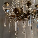 Crystal tassel chandelier signed Baccarat