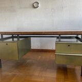 Bureau en palissandre et metal