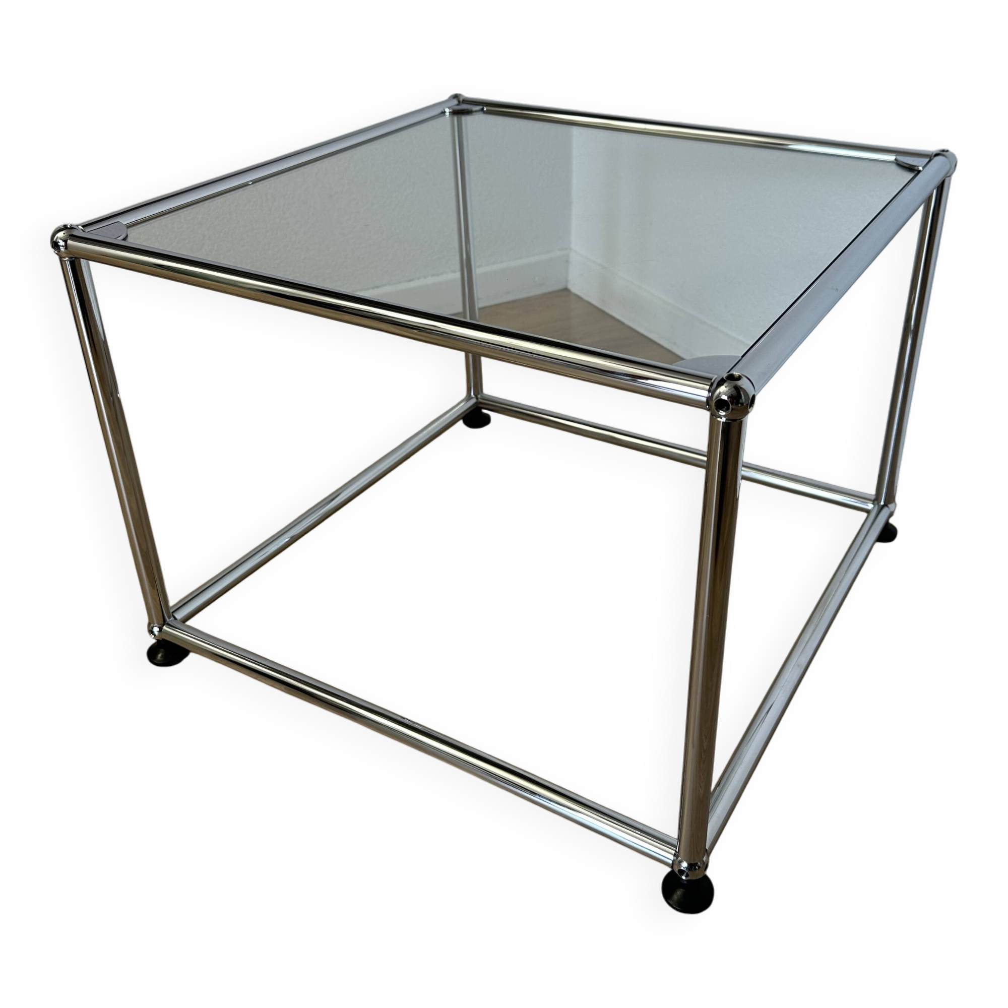 USM Haller glass coffee table