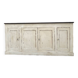 Large white patina buffet late 19th century