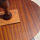 Small side table with an oval top in English style.