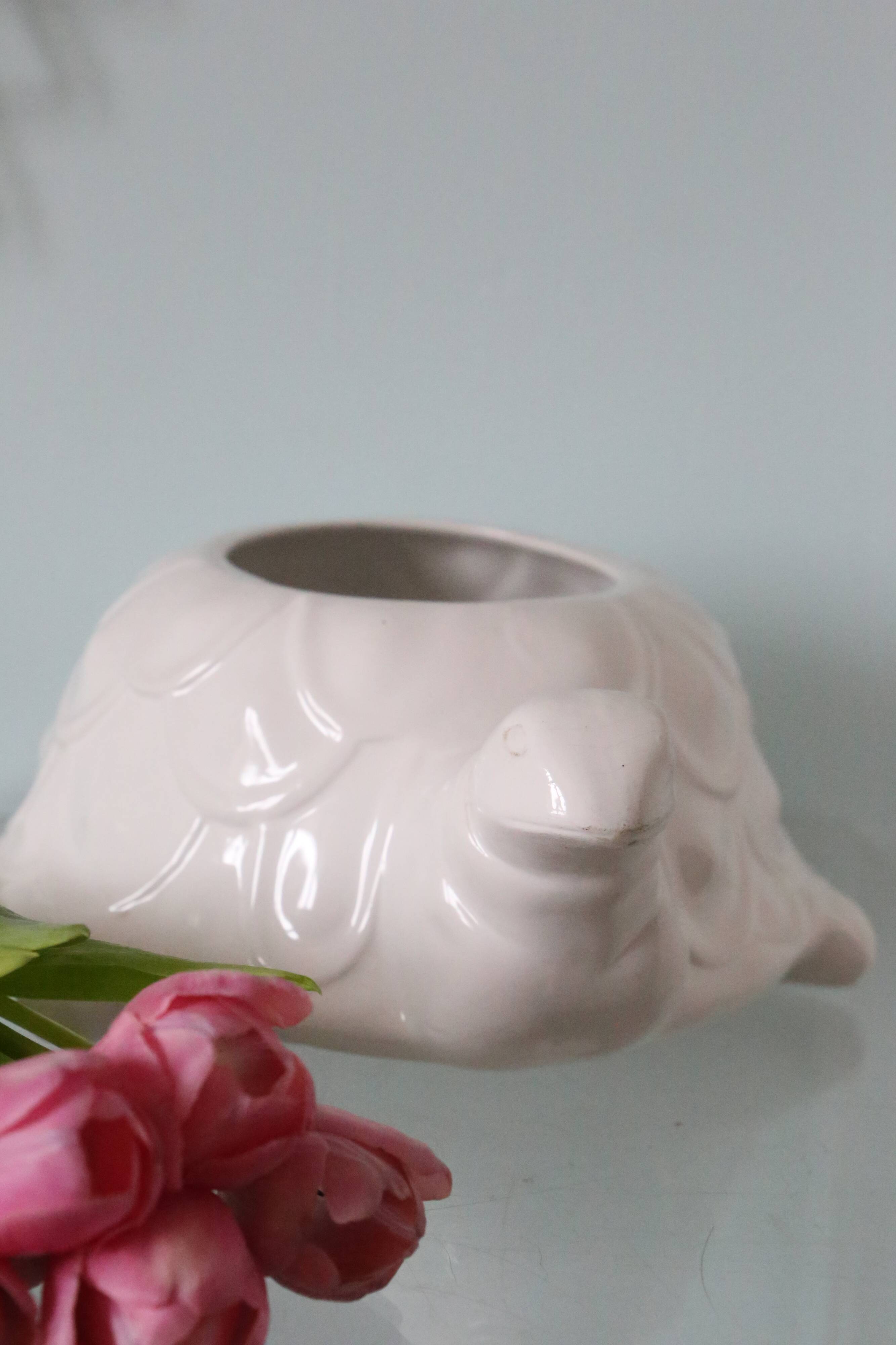 Vintage turtle planter