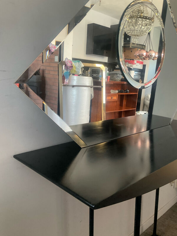 Console Postmodern avec miroir biseauté