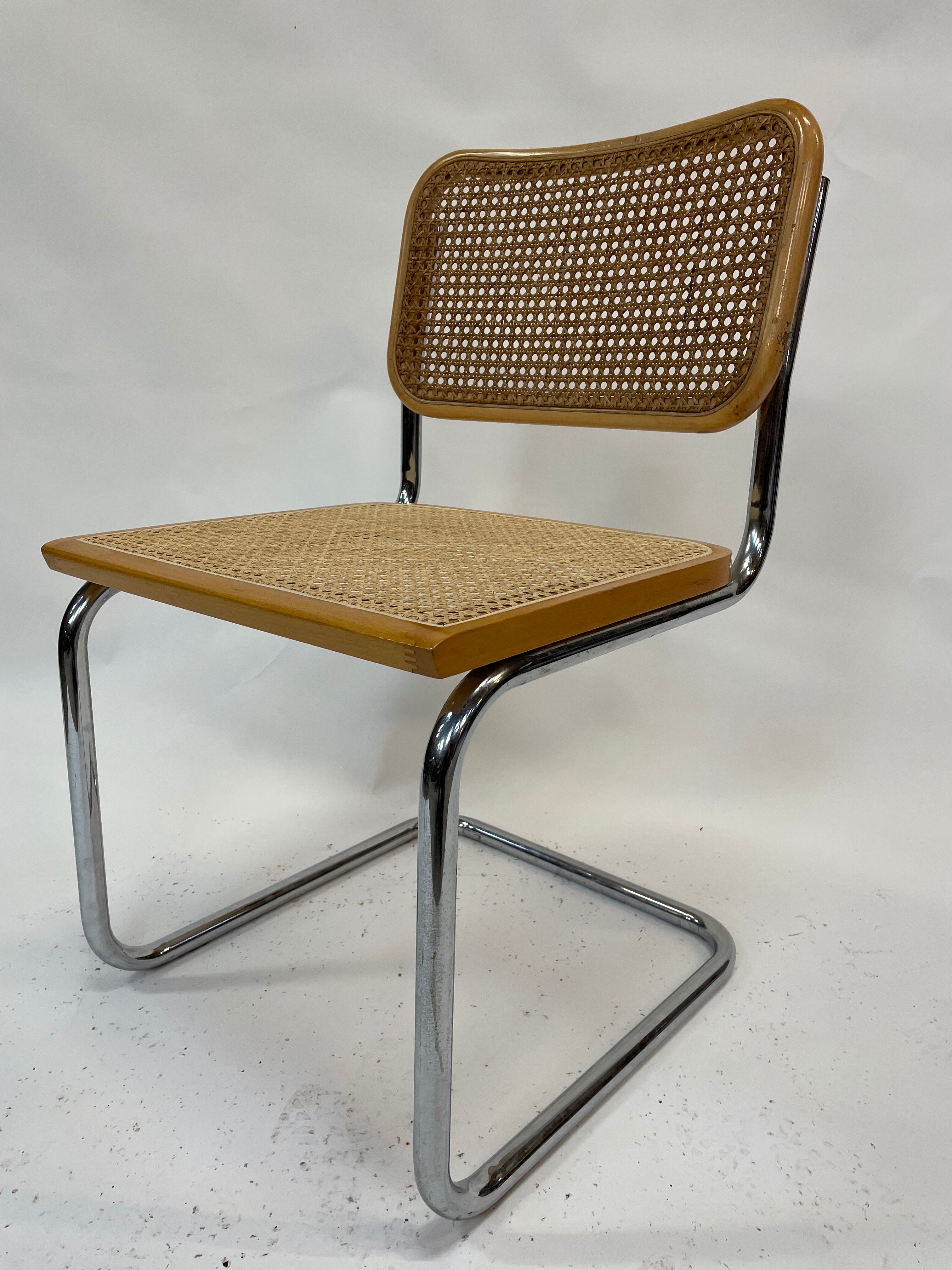 Cesca design chair b32 model in chrome