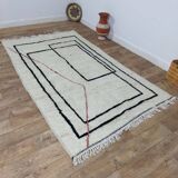 Handmade wool Berber rug 260 X 150 CM