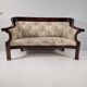 Biedermeier Walnut Veneer Sofa