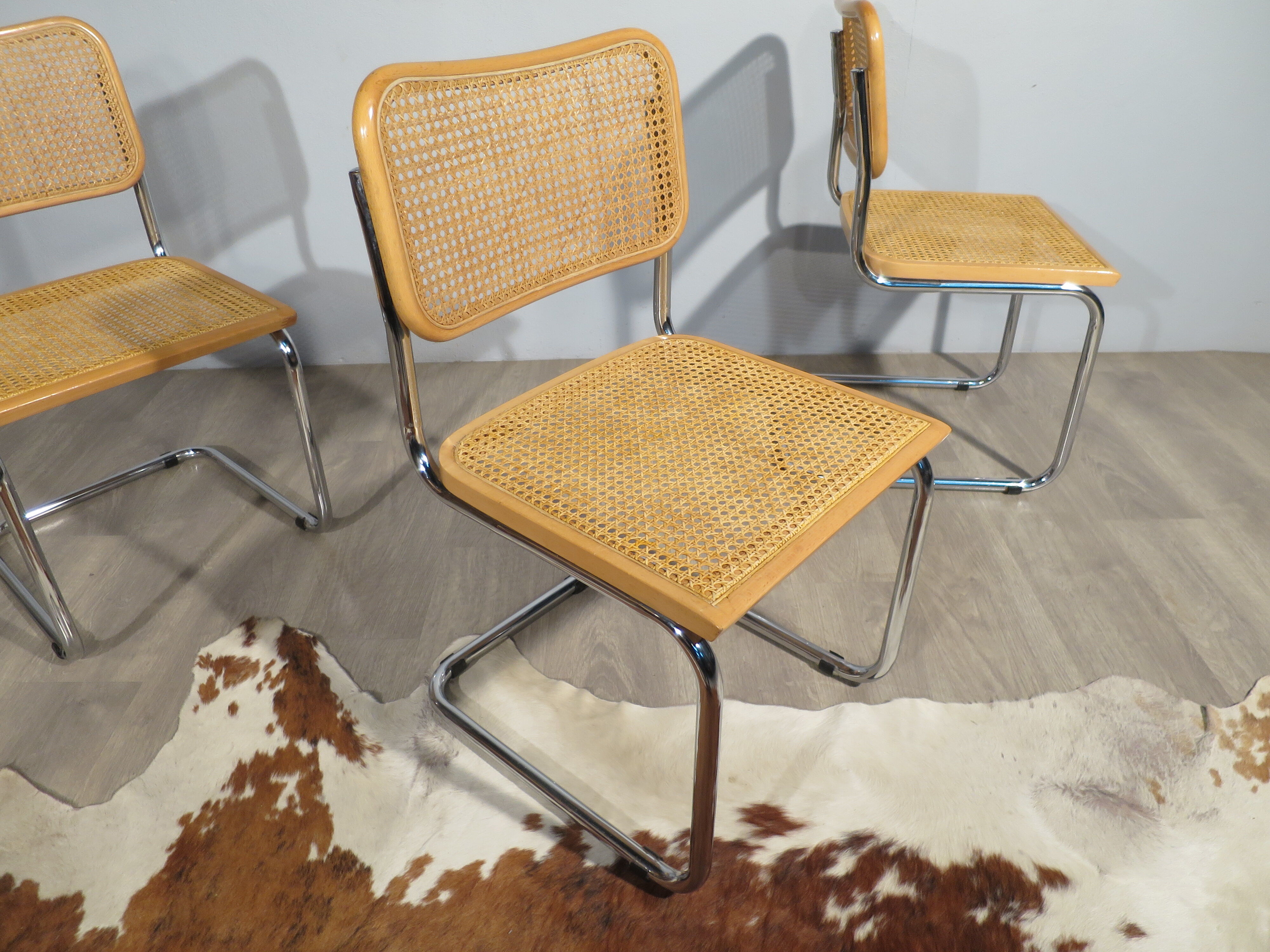 Set of 3 chairs B32 by Marcel Breuer