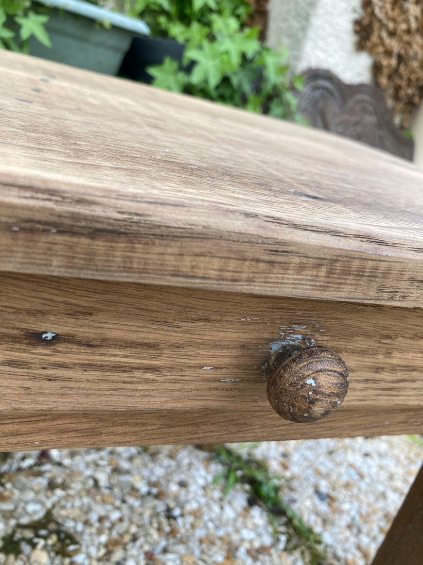 Small vintage farmhouse coffee table
