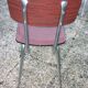 Red-brown marbled formica chair