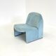 Anonima Castelli Alky armchair in baby blue velvet