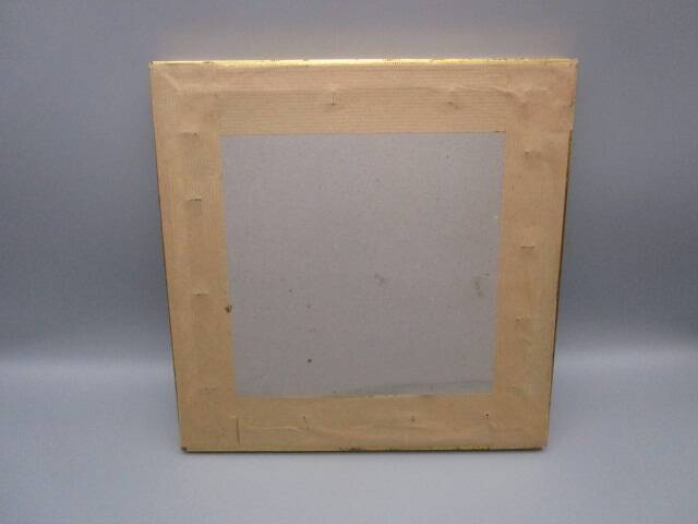 Small old mirror in wood and gilded stucco