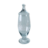 Large apothecary-shaped glass bottle