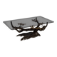 Striking mid 20thc belgian bonsai tree coffee table, willy daro c.1970