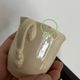 Ivory ribbed café service 7 cups Sarreguemines