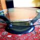 Coffee table with two rotating glass tops — Roche Bobois, 1990s
