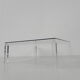 Vintage coffee table on perspex legs