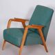Art Deco Armchair in Beech, 1940s